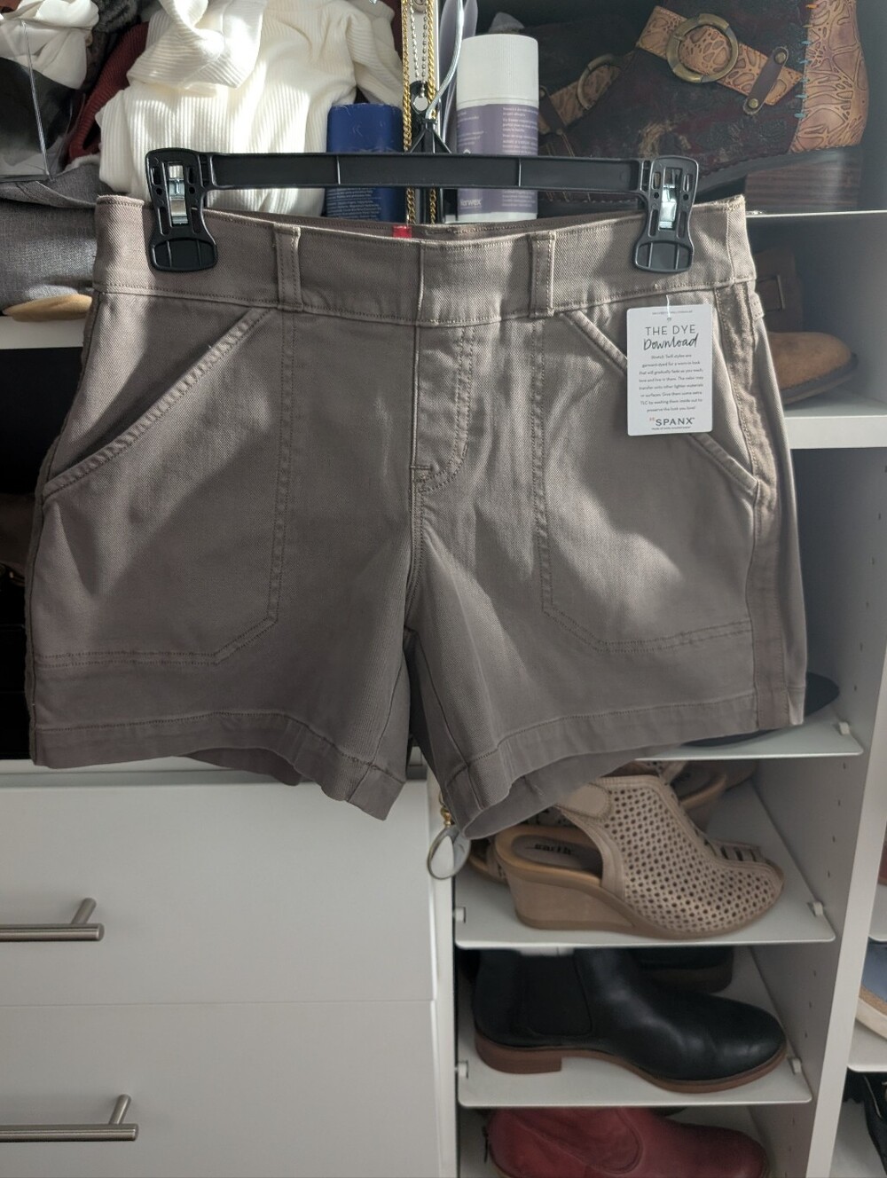 SPANX Women's Taupe Utility Shorts
